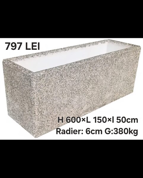 Jardiniere si ghivece din beton si marmura
